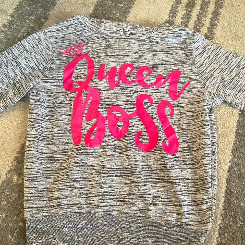 Grey GIRL BOSS Hoodie